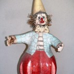 Clown ceramiques-raku-Manick Lassalle
