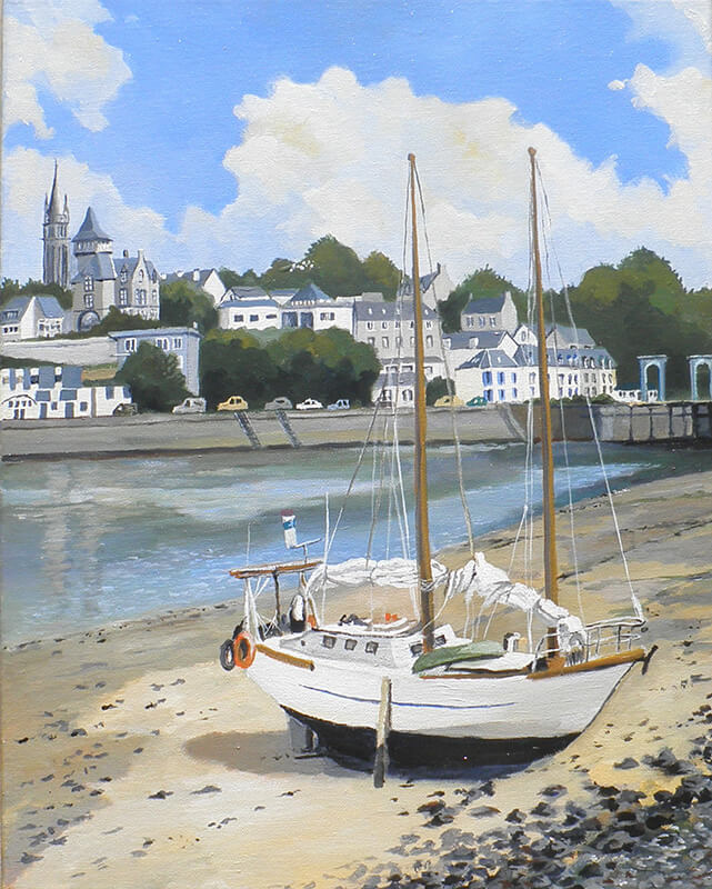 Douarnenez, acrylique, 60x40