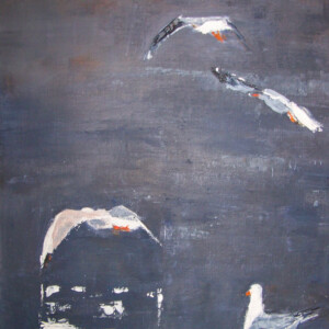 Envol -2016 Acrylique sur toile - 46x33cm Marijane Le Goaster