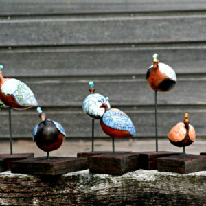 Pintades - Céramiques raku pintades - ceramiques-raku-Manick Lassalle