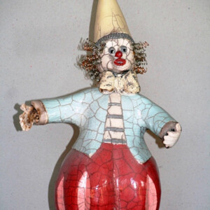 Clown - Sculpture céramique raku Clown ceramiques-raku-Manick Lassalle