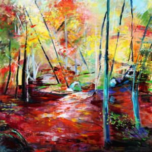 Sous-bois - Acrylique Sous-bois - Acrylique - Art Trégor