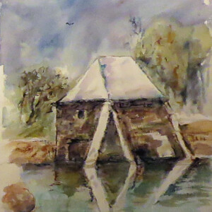 Moulin à mer - Aquarelle Moulin à mer - Aquarelle - Art Trégor - Christine Cavan