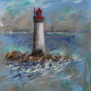 Phare du Grand Jardin - Acrylique Phare du Grand Jardin - Christine Cavan - Acrylique - Art Trégor