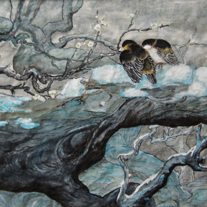 Hiver 2 - Peinture chinoise gongbi Hiver 2 - Peinture chinoise gongbi - Art Trégor