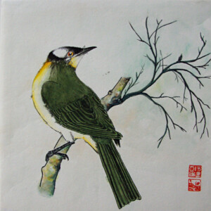 Oiseau en hiver - Peinture chinoise gongbi Oiseau en hiver - Peinture chinoise gongbi - Art Trégor