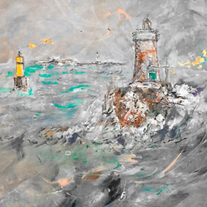 Phare de La Vieille - Acrylique Phare de La Vieille - Christine Cavan - Art Trégor