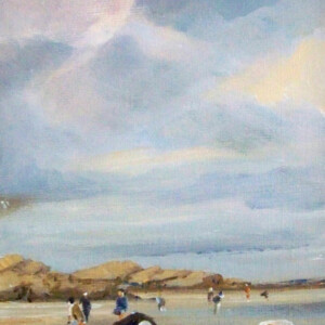 Bassier 20cmx40cm - Acrylique sur toile - Marijane Le Goaster Bassier - Acrylique sur toile