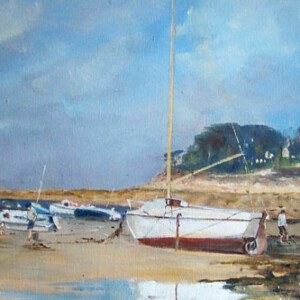 Pors termen Trébeurden 120cm x40cm - Acrylique sur toile - Marijane Le Goaster Pors termen Trébeurden - Acrylique sur toile