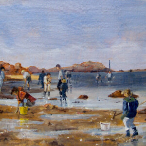 Les bassiers - Acrylique sur toile - 24x33cm - Marijane Le Goaster Les bassiers - Acrylique sur toile