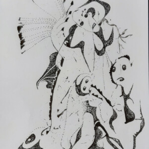 Famille - Encre de chine Famille-Encre de chine