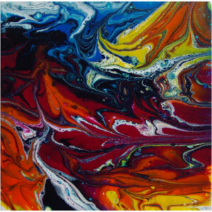 Déambulation d’une bille, acrylique