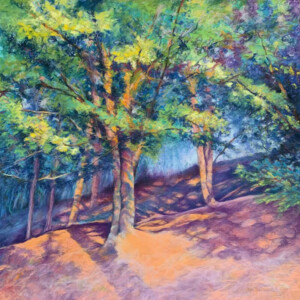 Magie des arbres, pastel