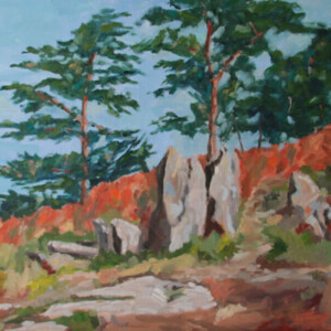 Locquémeau,-Le Dourven, Huile, Solange Le Chéker