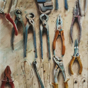 Pinces et tenailles, aquarelle