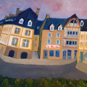 Place du Centre à Lannion claude-olga-roukavichnikoff-place-du-centre-a-lannion