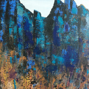 Les Roches Noires, Acrylique, 54x65