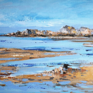 Les méandres de la mer, Acrylique, 40x80 cm